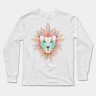 colorful lion Long Sleeve T-Shirt